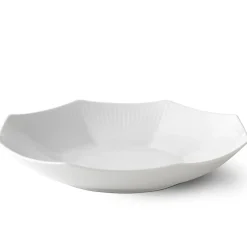 Hvid Riflet*Royal Copenhagen Hvid Riflet ottekantet skål, 25 cm