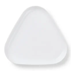 Hvid Riflet|Snackskåle*Royal Copenhagen serveringssæt, 24,5 cm, 4 stk. Hvid Riflet