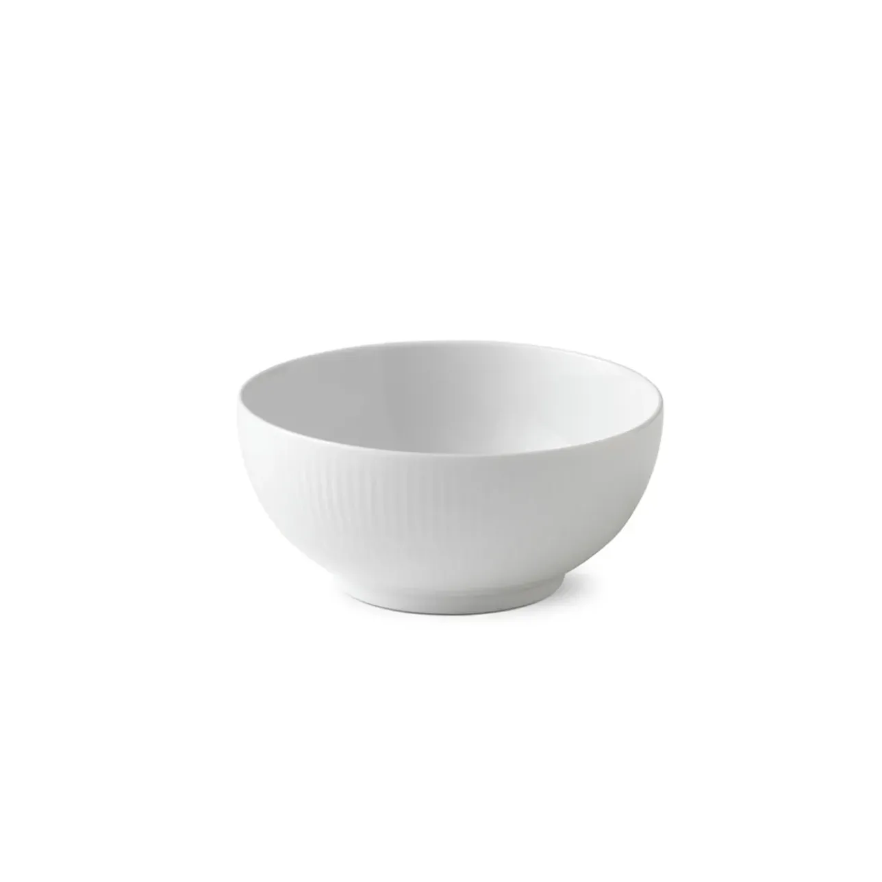 Hvid Riflet|Snackskåle*Royal Copenhagen Hvid Riflet skål, 73 cl