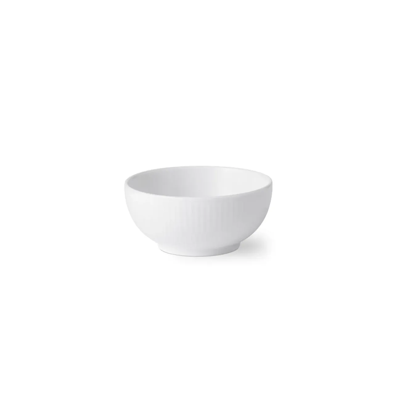Hvid Riflet|Snackskåle*Royal Copenhagen Hvid Riflet skål, 24 cl