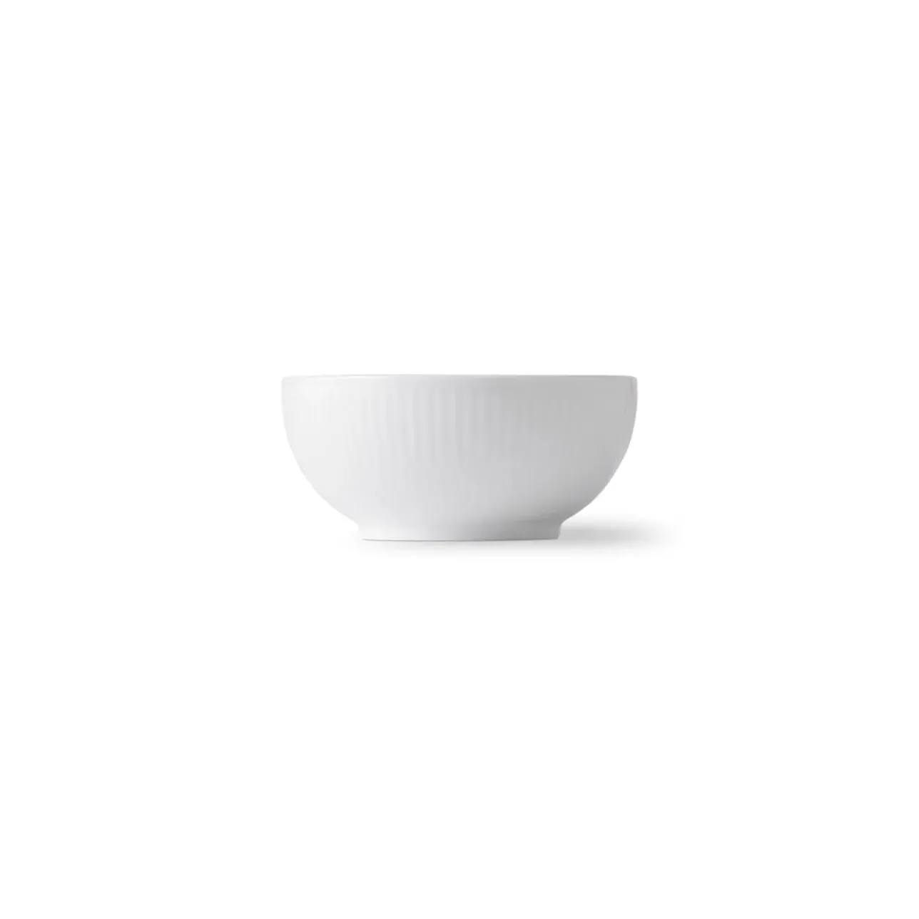 Hvid Riflet|Snackskåle*Royal Copenhagen Hvid Riflet skål, 24 cl