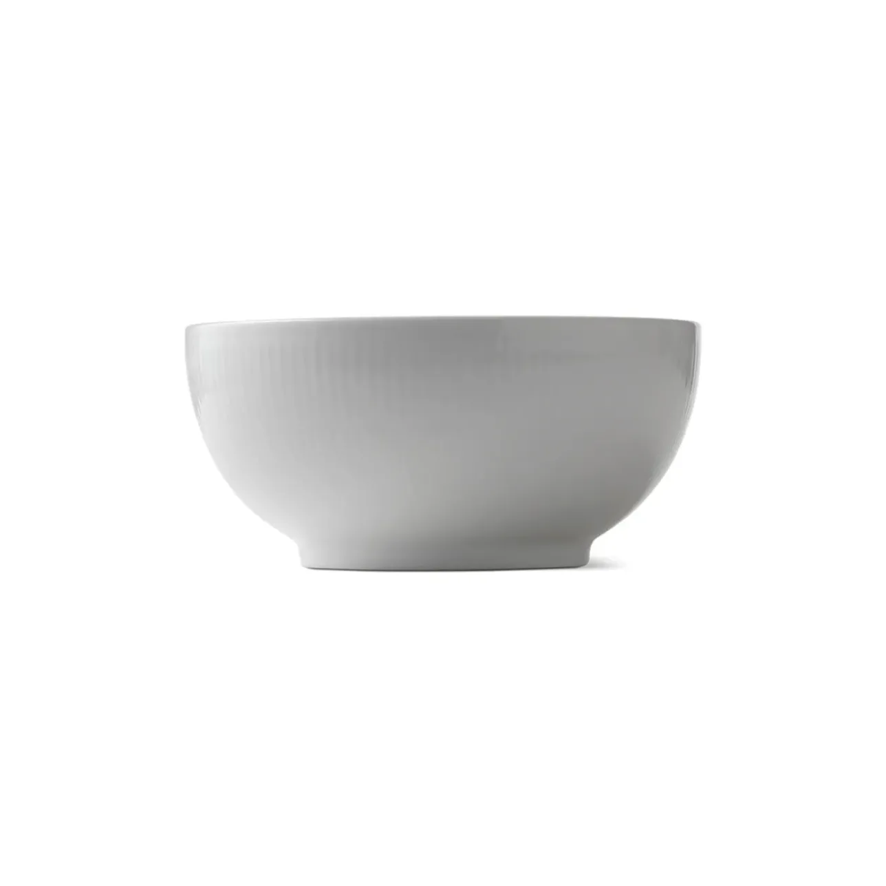 Hvid Riflet|Salatskåle*Royal Copenhagen Hvid Riflet skål, 110 cl
