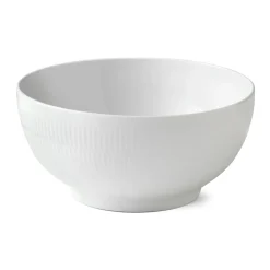 Hvid Riflet|Salatskåle*Royal Copenhagen Hvid Riflet skål, 310 cl