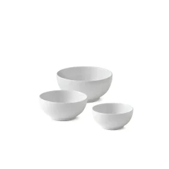 Hvid Riflet*Royal Copenhagen Hvid Riflet skål 47 cl, 73 cl, 110 cl, 3 stk.