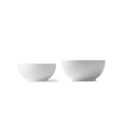 Hvid Riflet|Snackskåle*Royal Copenhagen Hvid Riflet skål, 24 cl, 47 cl, 2 stk.