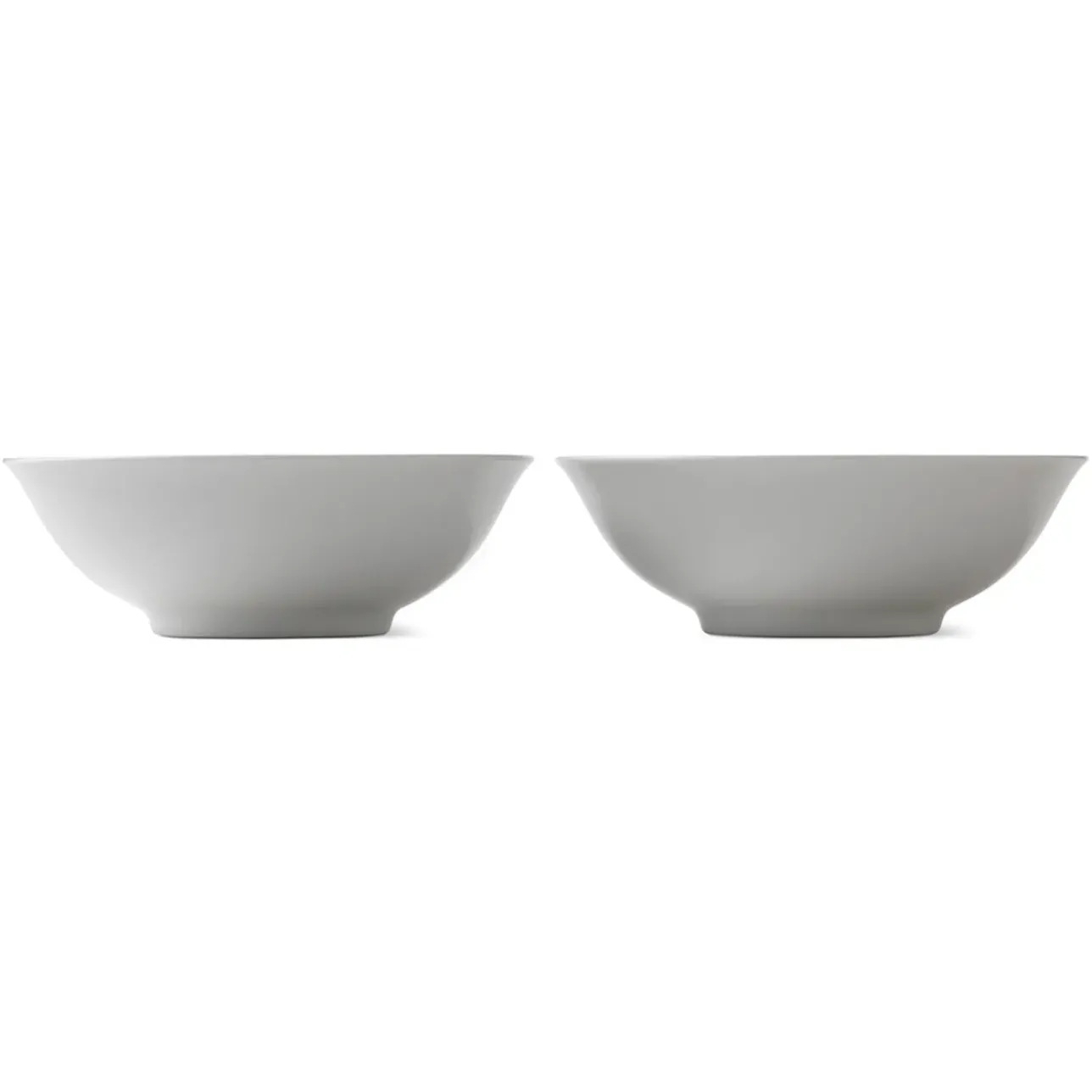 Hvid Riflet|Snackskåle*Royal Copenhagen Hvid Riflet skål, 35 cl, 2 stk.