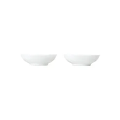 Hvid Riflet|Snackskåle*Royal Copenhagen Hvid Riflet skål, 9 cl, 2 stk.