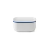 Hvid Riflet|Opbevaringskrukker*Royal Copenhagen Hvid Riflet smørskål med låg, 6,8 cm