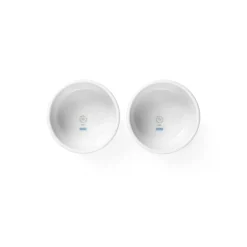 Hvid Riflet|Snackskåle*Royal Copenhagen Hvid Riflet souffléskål, 9 cm, 2 stk.