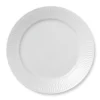 Hvid Riflet|Middagstallerkener*Royal Copenhagen Hvid Riflet tallerken, 27 cm