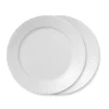 Hvid Riflet|Middagstallerkener*Royal Copenhagen Hvid Riflet tallerken, 27 cm, 2 stk.