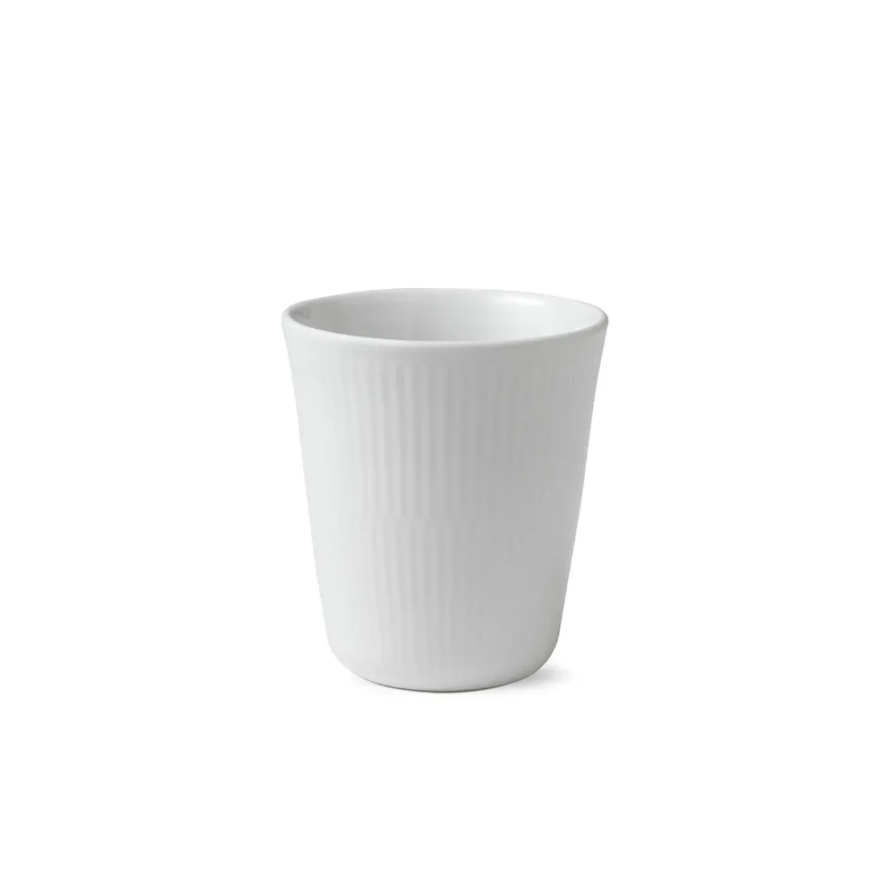 Hvid Riflet|Kaffekopper*Royal Copenhagen Hvid Riflet termokrus, 29 cl