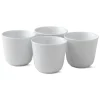 Hvid Riflet|Kaffekopper*Royal Copenhagen Hvid Riflet termokrus, 26 cl, 4 stk.