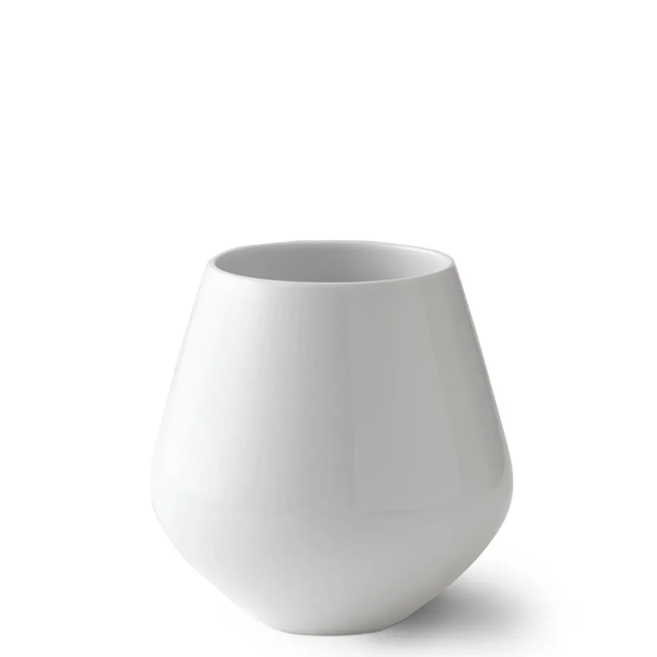 Hvid Riflet|Home Décor*Royal Copenhagen Hvid Riflet vase, 15 cm