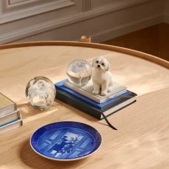 Blå Samlerartikler|Blå Samlerartikler*Royal Copenhagen Juleplattefigur 2024, hund, 10,5 cm