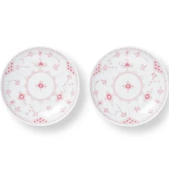 Eksklusive Steldele|Koral Musselmalet Halvblonde*Royal Copenhagen Koral Musselmalet Halvblonde lav skål, 15 cm, 2 stk.