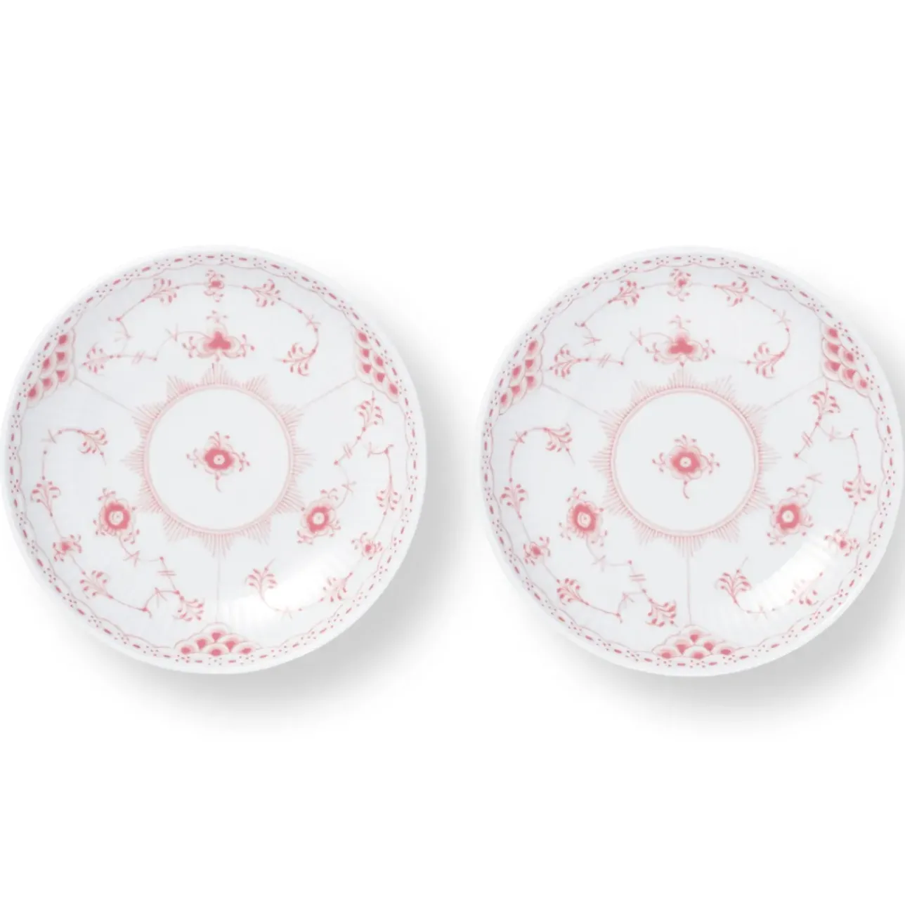 Eksklusive Steldele|Koral Musselmalet Halvblonde*Royal Copenhagen Koral Musselmalet Halvblonde lav skål, 15 cm, 2 stk.