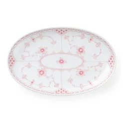 Eksklusive Steldele|Koral Musselmalet Halvblonde*Royal Copenhagen Koral Musselmalet Halvblonde asiet, 23,5 cm