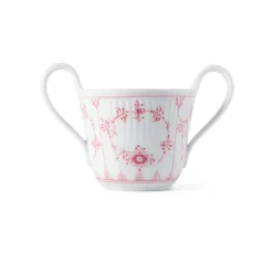 Eksklusive Steldele|Koral Musselmalet Riflet*Royal Copenhagen babykop, Bespoke, 13 cl Koral Musselmalet Riflet