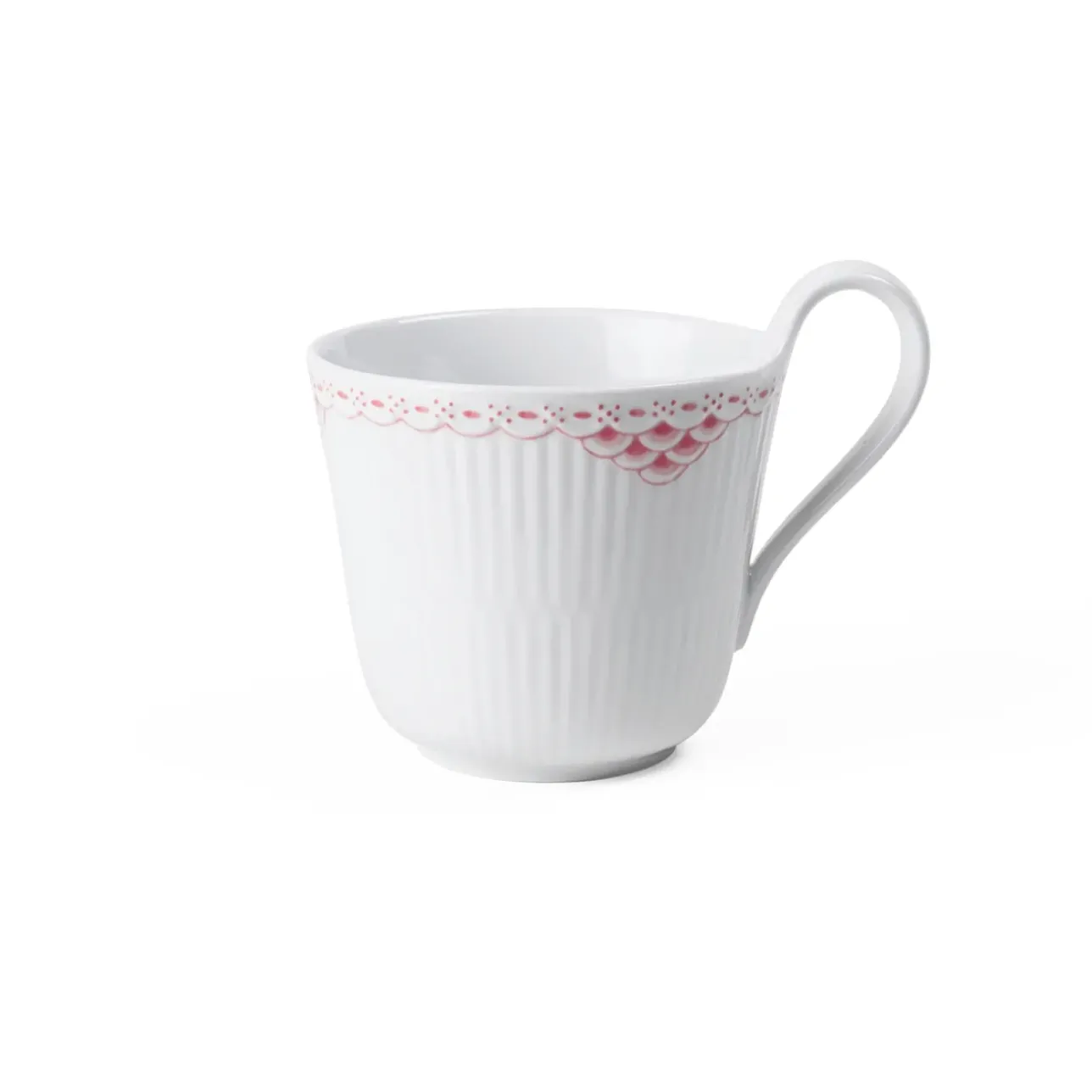 Koral Riflet Blonde|Kaffekopper*Royal Copenhagen højhankskop, 33 cl Koral Riflet Blonde