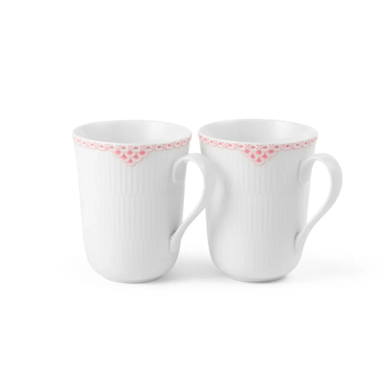 Koral Riflet Blonde|Kaffekopper*Royal Copenhagen kop, 36 cl, 2 stk. Koral Riflet Blonde