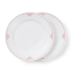 Koral Riflet Blonde|Middagstallerkener*Royal Copenhagen Koral Riflet Blonde tallerken, 22 cm, 2 stk.
