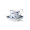 Musselmalet Halvblonde|Kaffekopper*Royal Copenhagen Musselmalet Halvblonde højhankskop og underkop, 24 cl