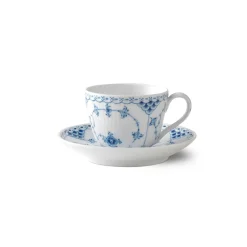 Musselmalet Halvblonde|Kaffekopper*Royal Copenhagen Musselmalet Halvblonde kop og underkop, 20 cl