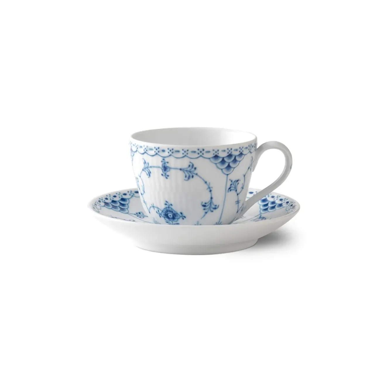 Musselmalet Halvblonde|Kaffekopper*Royal Copenhagen Musselmalet Halvblonde kop og underkop, 20 cl
