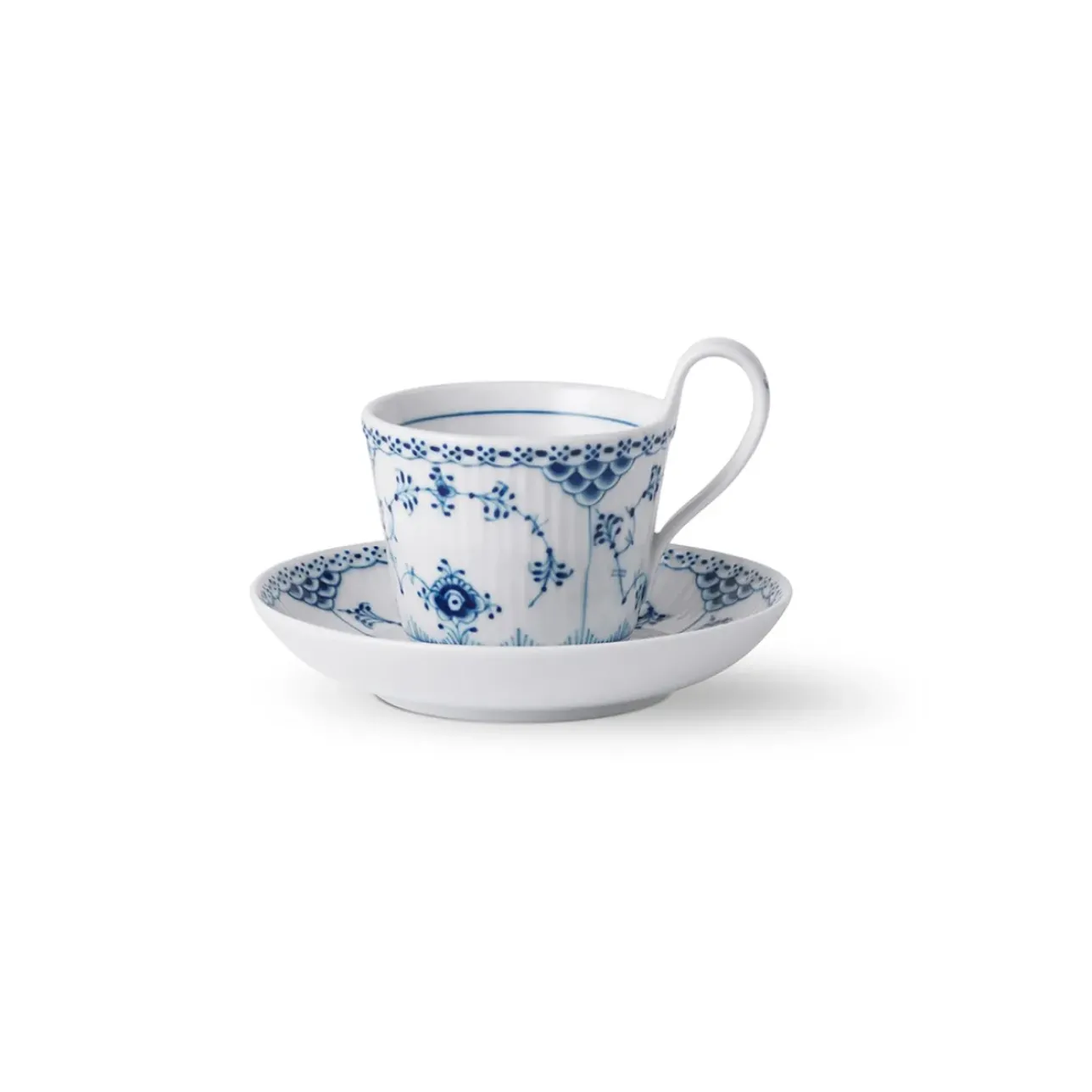 Musselmalet Halvblonde|Kaffekopper*Royal Copenhagen Musselmalet Halvblonde kop og underkop, 17 cl