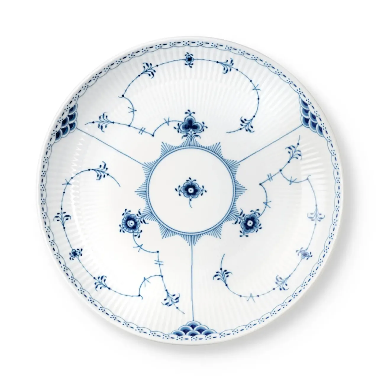 Musselmalet Halvblonde*Royal Copenhagen Musselmalet Halvblonde skål, 25 cm