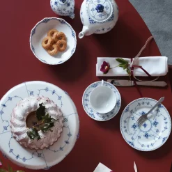 Musselmalet Halvblonde*Royal Copenhagen Musselmalet Halvblonde sukkerskål med låg, 20 cl