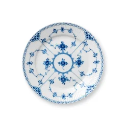 Musselmalet Halvblonde|Desserttallerkener*Royal Copenhagen Musselmalet Halvblonde tallerken, 19 cm