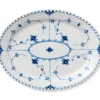 Eksklusive Steldele|Musselmalet Helblonde*Royal Copenhagen Musselmalet Helblonde fad, 36 cm