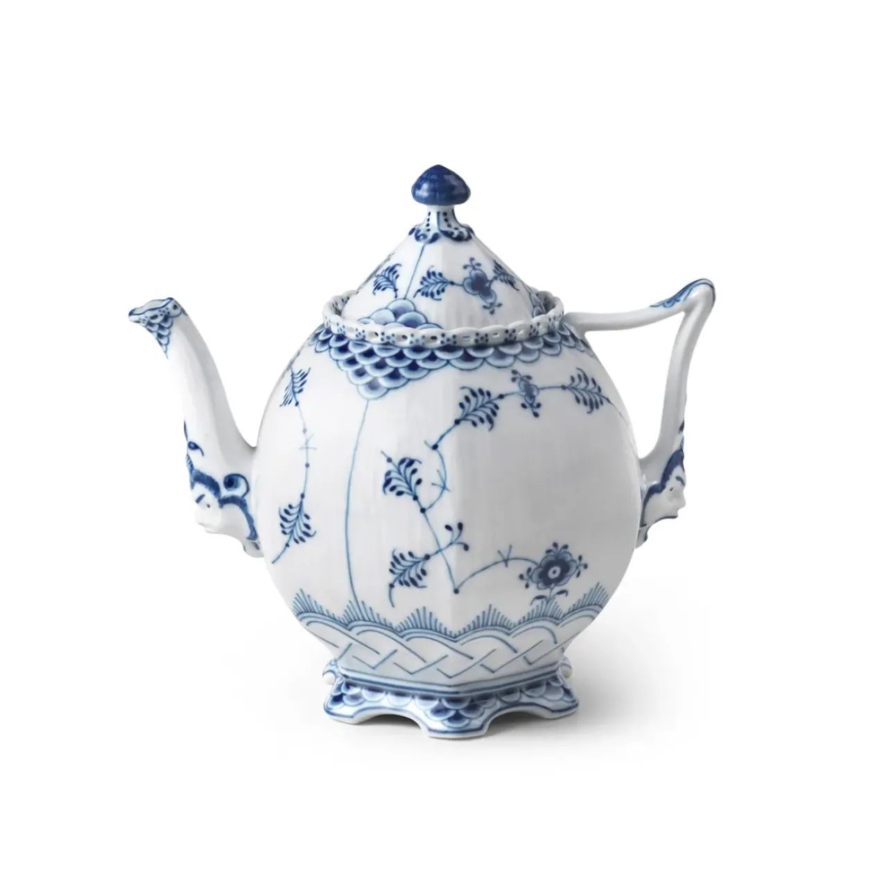 Eksklusive Steldele|Musselmalet Helblonde*Royal Copenhagen Musselmalet Helblonde tekande, 70 cl