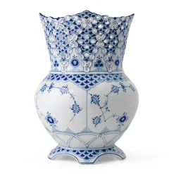 Eksklusive Steldele|Musselmalet Helblonde*Royal Copenhagen Musselmalet Helblonde vase, 22 cm