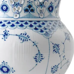Eksklusive Steldele|Musselmalet Helblonde*Royal Copenhagen Musselmalet Helblonde vase, 22 cm