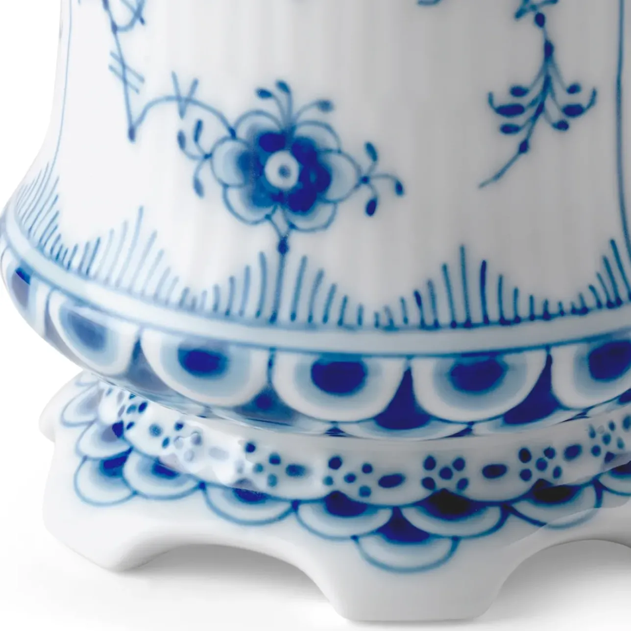 Eksklusive Steldele|Musselmalet Helblonde*Royal Copenhagen Musselmalet Helblonde vase, 11 cm