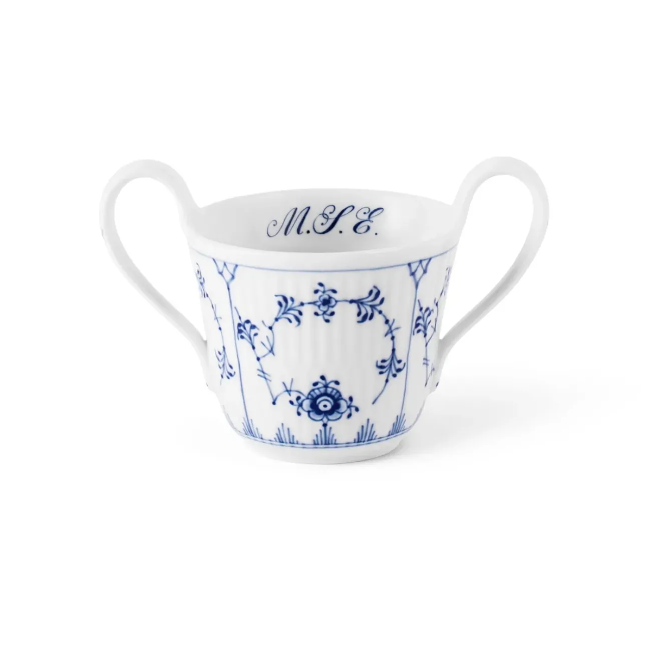 Eksklusive Steldele|Musselmalet Riflet*Royal Copenhagen Musselmalet Riflet babykop, Bespoke, 13 cl Blå