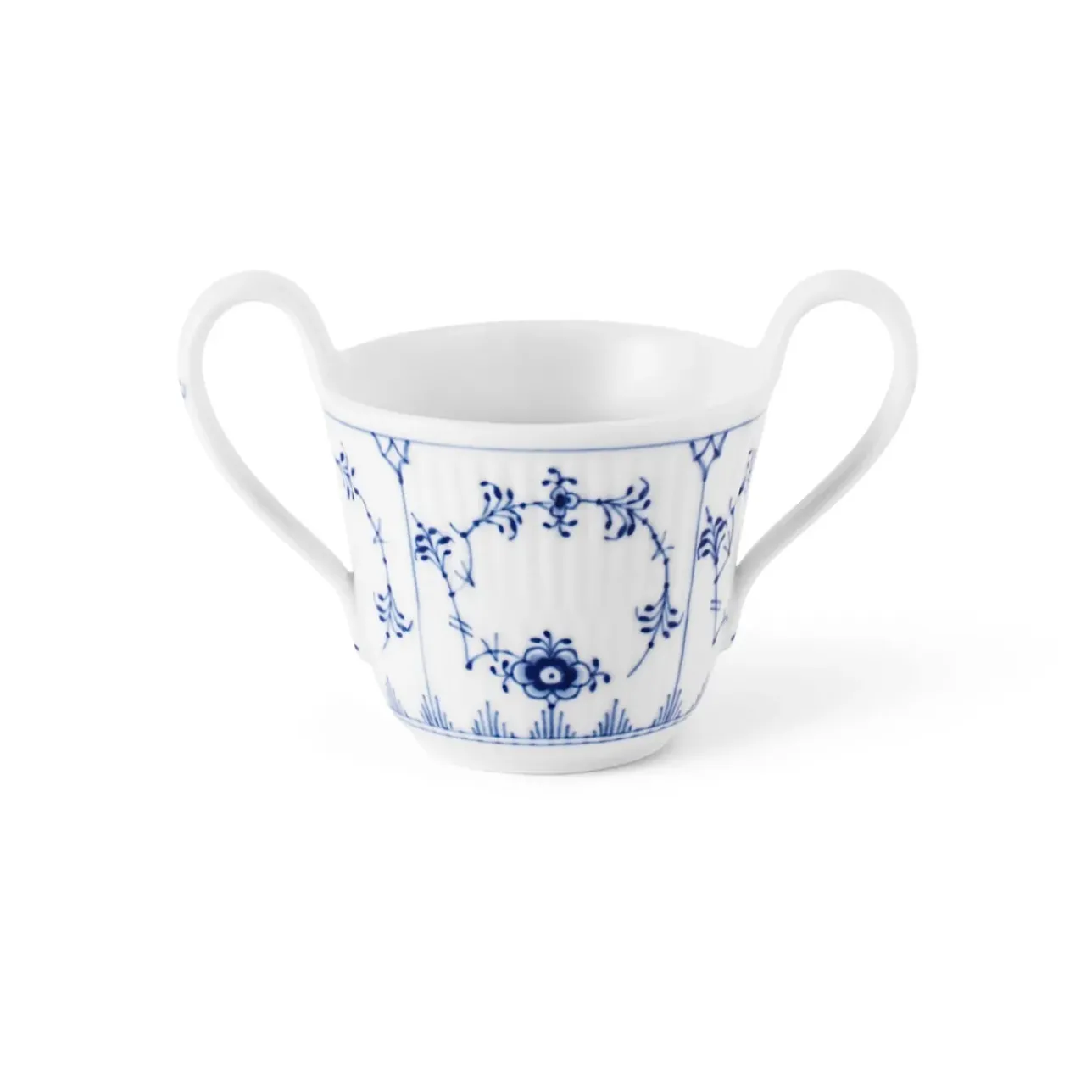 Eksklusive Steldele|Musselmalet Riflet*Royal Copenhagen Musselmalet Riflet babykop, 13 cl