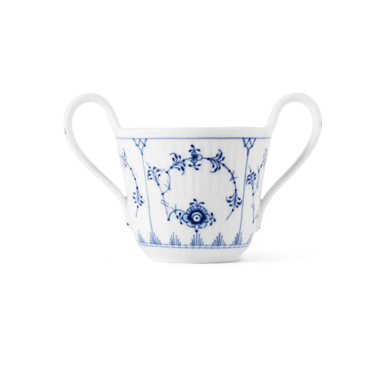 Eksklusive Steldele|Musselmalet Riflet*Royal Copenhagen Musselmalet Riflet babykop, 13 cl