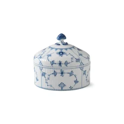 Eksklusive Steldele|Musselmalet Riflet*Royal Copenhagen Musselmalet Riflet bonbonniere, 54 cl