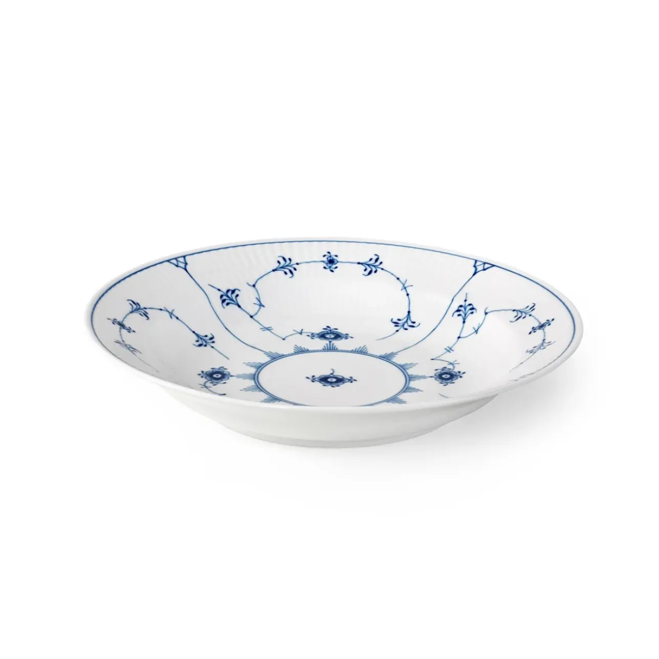 Eksklusive Steldele|Musselmalet Riflet*Royal Copenhagen Musselmalet Riflet dyb tallerken, 27 cm