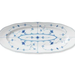 Eksklusive Steldele|Musselmalet Riflet*Royal Copenhagen Musselmalet Riflet fad, 60 cm