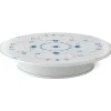 Eksklusive Steldele|Musselmalet Riflet*Royal Copenhagen Musselmalet Riflet fad på fod, 32 cm