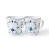 Eksklusive Steldele|Musselmalet Riflet*Royal Copenhagen Musselmalet Riflet kop, 28 cl, 2 stk.