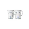 Eksklusive Steldele|Musselmalet Riflet*Royal Copenhagen Musselmalet Riflet kop, 36 cl, 2 stk.