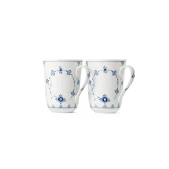 Eksklusive Steldele|Musselmalet Riflet*Royal Copenhagen Musselmalet Riflet kop, 36 cl, 2 stk.