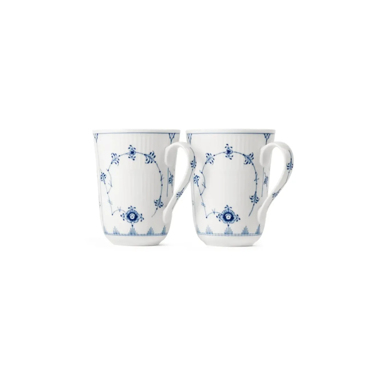 Eksklusive Steldele|Musselmalet Riflet*Royal Copenhagen Musselmalet Riflet kop, 36 cl, 2 stk.