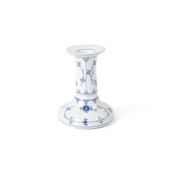 Eksklusive Steldele|Musselmalet Riflet*Royal Copenhagen Musselmalet Riflet lysestage, 11,5 cm
